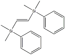 1,2-Bis(dimethylphenylsilyl)ethene Struktur