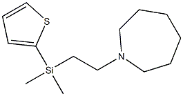 Hexahydro-1-[2-[(2-thienyl)dimethylsilyl]ethyl]-1H-azepine Struktur