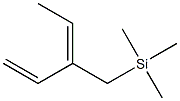 (3E)-3-[(Trimethylsilyl)methyl]-1,3-pentadiene Struktur