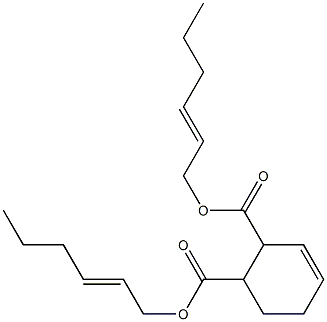 3-Cyclohexene-1,2-dicarboxylic acid bis(2-hexenyl) ester Struktur