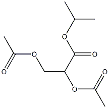 (+)-2-O,3-O-Diacetyl-D-glyceric acid isopropyl ester Struktur