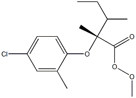 (R)-2-(4-Chloro-2-methylphenoxy)propionic acid 2-butoxyethyl ester Struktur