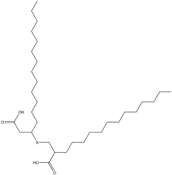 3-(2-Carboxypentadecylthio)palmitic acid Struktur