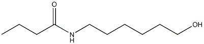 N-(6-Hydroxyhexyl)butyramide Struktur