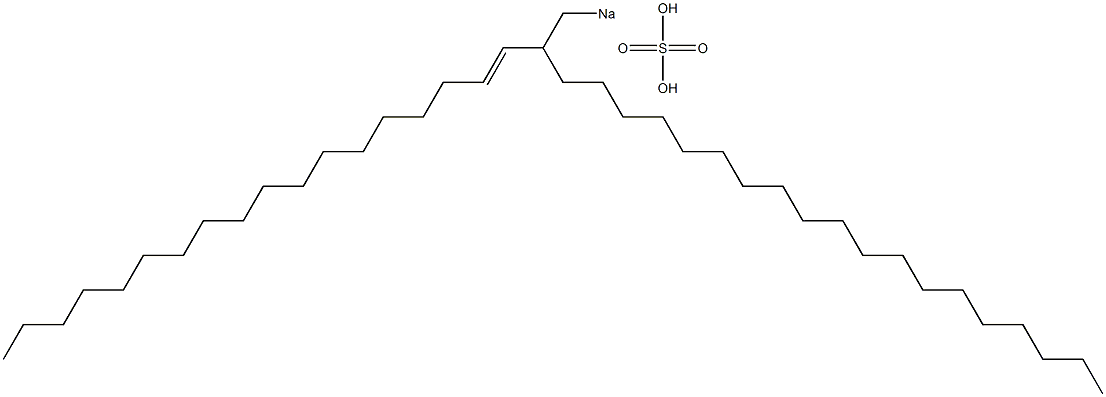 Sulfuric acid 2-(1-octadecenyl)henicosyl=sodium ester salt Struktur