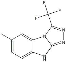 3-(Trifluoromethyl)-6-methyl-9H-1,2,4-triazolo[4,3-a]benzimidazole Struktur