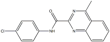 N-(4-Chlorophenyl)-4-methylquinazoline-2-carboxamide Struktur