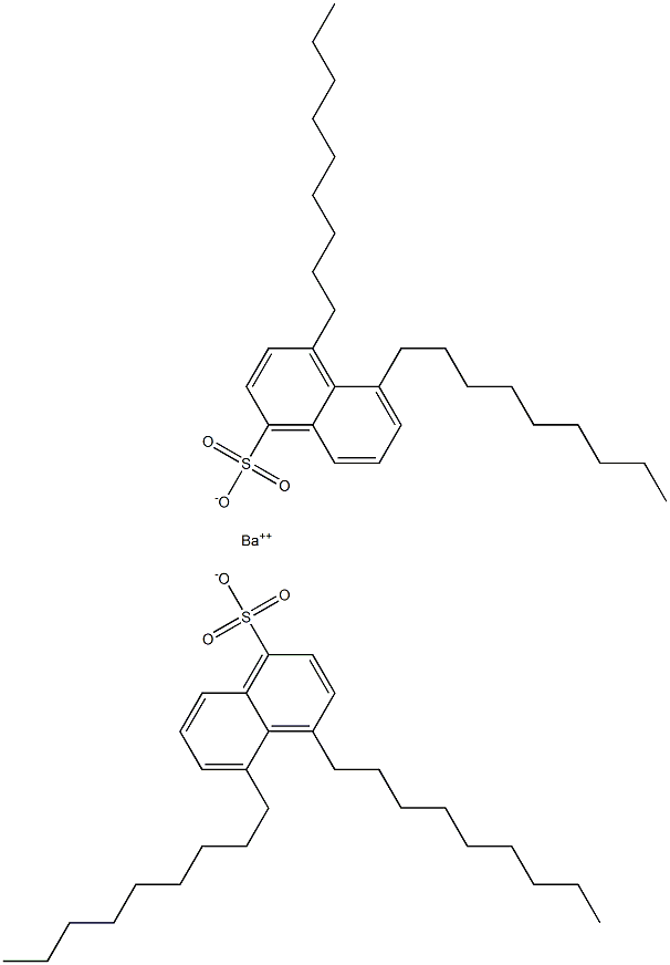 Bis(4,5-dinonyl-1-naphthalenesulfonic acid)barium salt Struktur