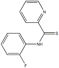 N-[2-Fluorophenyl]pyridine-2-carbothioamide Struktur