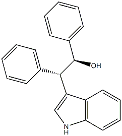 (1S,2S)-2-(1H-Indol-3-yl)-1,2-diphenylethanol Struktur