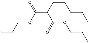 Pentylmalonic acid dipropyl ester Struktur