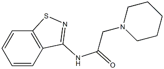 N-(1,2-Benzisothiazol-3-yl)-2-(1-piperidinyl)acetamide Struktur