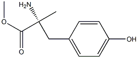 (R)-3-(4-Hydroxyphenyl)-2-amino-2-methylpropionic acid methyl ester Struktur