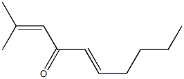 (2-Methyl-1-propenyl)[(E)-1-hexenyl] ketone Struktur