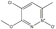 4-Chloro-3-methoxy-6-methylpyridazine 1-oxide Struktur