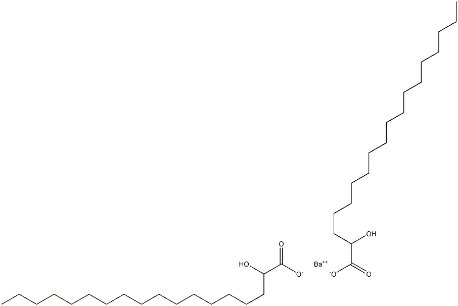 Bis(2-hydroxyoctadecanoic acid)barium salt Struktur