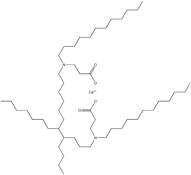 Bis[3-(didodecylamino)propanoic acid]calcium salt Struktur