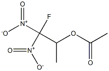 Acetic acid 2-fluoro-1-methyl-2,2-dinitroethyl ester Struktur