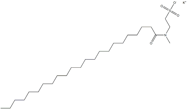 N-(1-Oxotricosyl)-N-methyltaurine potassium salt Struktur