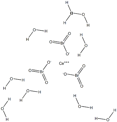 Cerium(III) bromate nonahydrate Struktur