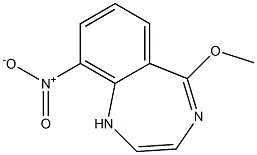 5-Methoxy-9-nitro-1H-1,4-benzodiazepine Struktur