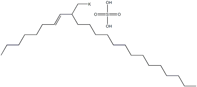 Sulfuric acid 2-(1-octenyl)hexadecyl=potassium ester salt Struktur