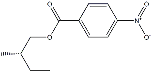 (+)-p-Nitrobenzoic acid (S)-2-methylbutyl ester Struktur