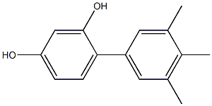 4-(3,4,5-Trimethylphenyl)benzene-1,3-diol Struktur