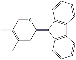 4,5-Dimethyl-3,6-dihydro-2-(9H-fluoren-9-ylidene)-2H-thiopyran Struktur