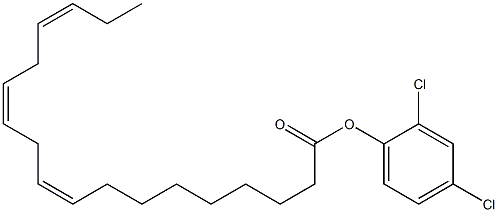 (9Z,12Z,15Z)-9,12,15-Octadecatrienoic acid 2,4-dichlorophenyl ester Struktur