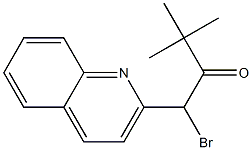 4-(Quinolin-2-yl)-4-bromo-2,2-dimethyl-3-butanone Struktur