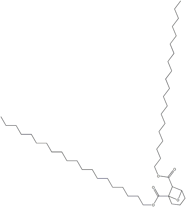 7-Oxabicyclo[3.1.1]heptane-1,6-dicarboxylic acid diicosyl ester Struktur