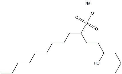 4-Hydroxyhexadecane-7-sulfonic acid sodium salt Struktur