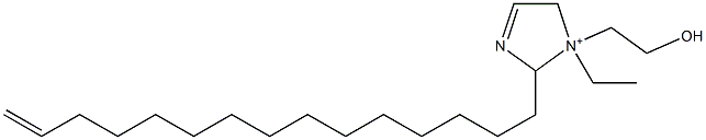 1-Ethyl-1-(2-hydroxyethyl)-2-(14-pentadecenyl)-3-imidazoline-1-ium Struktur