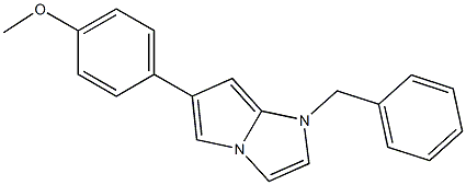 1-Benzyl-6-(4-methoxyphenyl)-1H-pyrrolo[1,2-a]imidazole Struktur