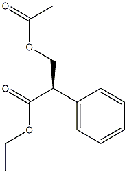 [R,(+)]-3-Acetyloxy-2-phenylpropionic acid ethyl ester Struktur