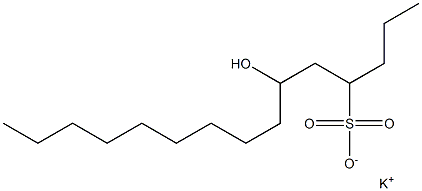 6-Hydroxypentadecane-4-sulfonic acid potassium salt Struktur