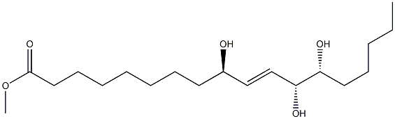 (9R,10E,12R,13R)-9,12,13-Trihydroxy-10-octadecenoic acid methyl ester Struktur