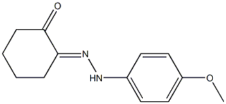 2-[2-(4-Methoxy-phenyl)hydrazono]cyclohexanone Struktur