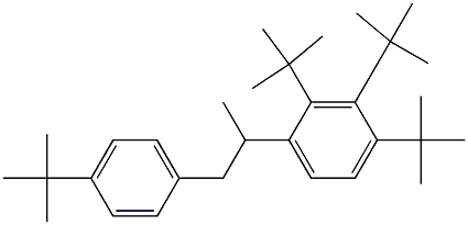 2-(2,3,4-Tri-tert-butylphenyl)-1-(4-tert-butylphenyl)propane Struktur