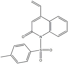 4-Ethenyl-1-[(4-methylphenyl)sulfonyl]quinolin-2(1H)-one Struktur