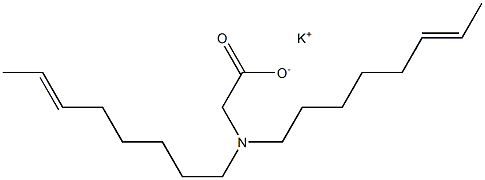 N,N-Di(6-octenyl)glycine potassium salt Struktur