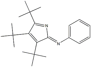 3,4,5-Tri-tert-butyl-2-(phenylimino)-2H-pyrrole Struktur