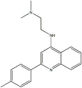 N,N-Dimethyl-N'-[2-(4-methylphenyl)-4-quinolyl]-1,2-ethanediamine Struktur