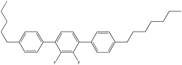 4-Heptyl-4''-pentyl-2',3'-difluoro-1,1':4',1''-terbenzene Struktur