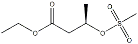 (R)-3-(Methylsulfonyloxy)butyric acid ethyl ester Struktur