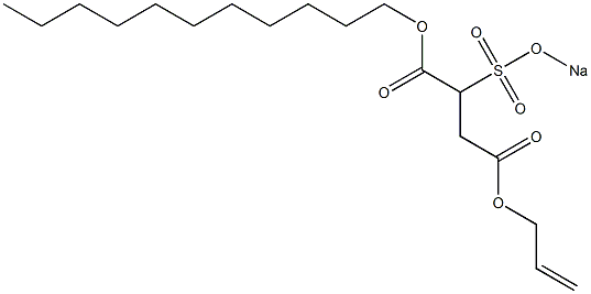 2-(Sodiosulfo)succinic acid 1-undecyl 4-(2-propenyl) ester Struktur