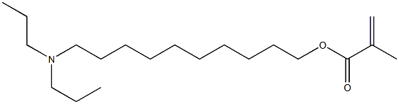 Methacrylic acid 10-(dipropylamino)decyl ester Struktur