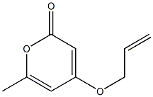 6-Methyl-4-(2-propenyloxy)-2-pyrone Struktur