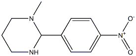 1-Methyl-2-(4-nitrophenyl)hexahydropyrimidine Struktur